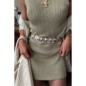 12th Tribe Bailey Gold and Silver Statement Belt Size O/SO/S